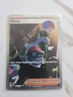 Penny 239/091 Pokemon Paldean Fates Special Illustration Rare SIR Holo Near Mint - Image 1
