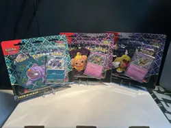 Pokemon TCG Paldean Fates Tech Sticker Collection - 3 Packs SEALED - Image 1