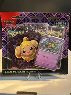 Pokemon TCG Paldean Fates Tech Sticker Collection - 3 Packs SEALED - Image 3