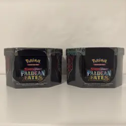 Pokemon TCG Paldean Fates Sealed Lot: Great Tusk & Iron Treads Tins - Image 3