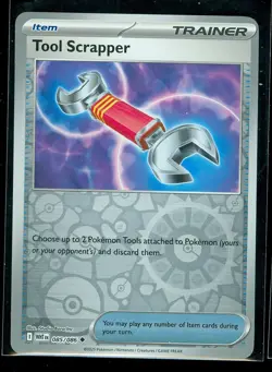 Pokemon TOOL SCRAPPER 085/086 - White Flare - Rev Holo - MINT - Image 1