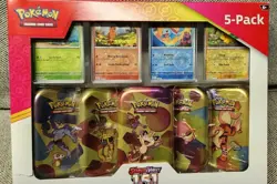 🔥Pokemon Scarlet & Violet - 151 (5-Pack) Mini Tins w/ 4 Promos Costco Bundle🔥 - Image 1