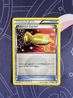 Pokemon Catcher (Gold) 111/108 Dark Explorers Holo LP Secret Rare Gold - Image 1