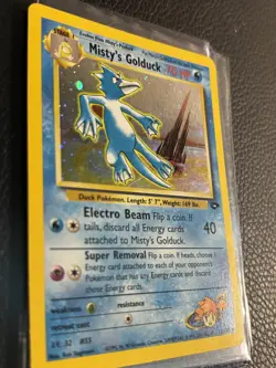 Misty's Golduck 12/132 Holo Rare Gym Challenge Pokemon (MP) (small crease) - Image 4