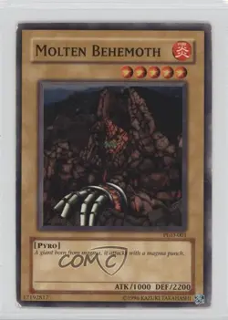 Molten Behemoth YuGiOh Pharaonic Guardian #PGD-001 2003 READ - Image 1