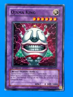 Yugioh! Ojama King Dp2-En015 1st Ed Common MP - Image 1