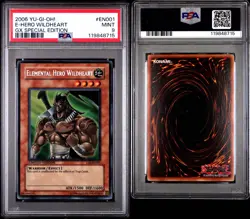 PSA 9 MINT Elemental Hero Wildheart EHC2-EN003 Secret Rare Promo Yugioh low pop - Image 2