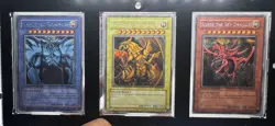 Yugioh Egyptian God Set All NM ~ Vintage Set DOD 001, JMP En004, YMA En001 - Image 1
