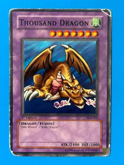 Yugioh TCG - Thousand Dragon - LCJW-EN055 - Ultra Rare - 1st Ed - HP - 2013 - Image 1
