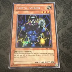 Yugioh Kinetic Soldier WC4-002 Parallel Rare Promo - Image 1