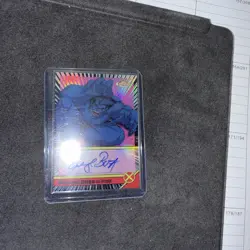 2025 Topps Finest Marvel X-Men '97 George Buza The Beast Auto Refractor Rare 🔥 - Image 4