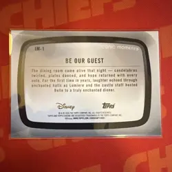 2026 Topps Chrome Disney Be Our Guest IM-1 Iconic Moments Beaty And The Beast NM - Image 2