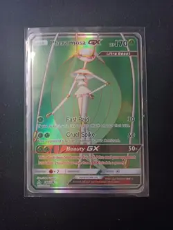 Pokemon Pheromosa Secret Rare 140/138 Burning Shadows GX Ultra Beast Near Mint - Image 1