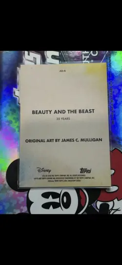 2026 Topps Chrome Disney Beauty and the Beast #AD-6 Art Of Disney SSP Case Hit - Image 2