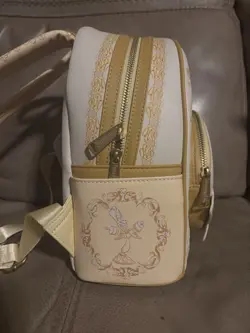 Loungefly Disney Beauty and the Beast Belle Golden Monochrome Mini Backpack - Image 4