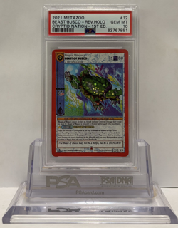 PSA 10 Reverse Holo - Beast of Busco - 1st Edition Metazoo Cryptid Nation 12/159 - Image 1