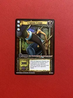 One Piece CCG Card TCG Captain Usopp Holo The Quest Begins Vintage 2005 - Image 1
