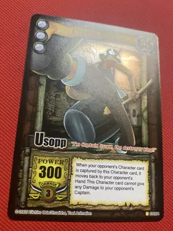 One Piece CCG Card TCG Captain Usopp Holo The Quest Begins Vintage 2005 - Image 4