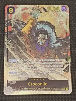 Crocodile One Piece OP14-120 The Azure Sea's AA Alt Art Secret Rare SEC - Image 1