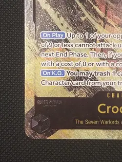 Crocodile One Piece OP14-120 The Azure Sea's AA Alt Art Secret Rare SEC - Image 4