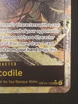 Crocodile One Piece OP14-120 The Azure Sea's AA Alt Art Secret Rare SEC - Image 5