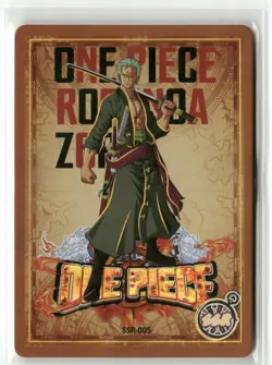RORONOA ZORO SSR SSR-005 One Piece Collectible Anime Card - Image 1