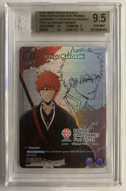 2024 Union Arena Ichigo Kurosaki UEPR Promos 103 Bandai Card Game Fest BGS 9.5 - Image 1