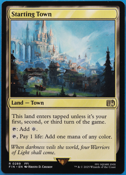 Starting Town Final Fantasy MINT Land Rare MAGIC MTG CARD (ID# 503039) ABUGames - Image 1