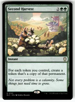 Second Harvest 123 Rare Commander: Bloomburrow Magic: The Gathering Near Mint - Image 1