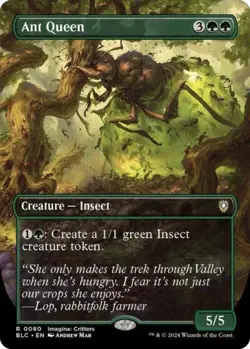 ~ Ant Queen (Borderless) ~ NM ~ Commander: Bloomburrow ~ MTG ~ - Image 1