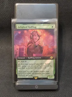 Delighted Halfling (Extended Art) (Surge Foil) MTG: the Lord of the Rings #774 - Image 1