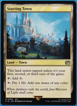 Starting Town Final Fantasy MINT Land Rare MAGIC MTG CARD (ID# 503038) ABUGames - Image 1