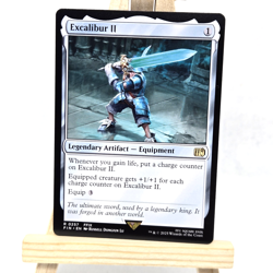 Excalibur II (Rare) #257 Final Fantasy MTG Near Mint OFF-CENTER STAMP - Image 1