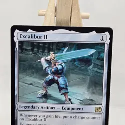 Excalibur II (Rare) #257 Final Fantasy MTG Near Mint OFF-CENTER STAMP - Image 3