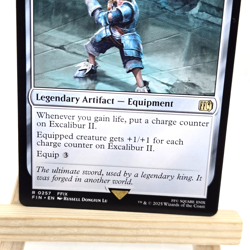 Excalibur II (Rare) #257 Final Fantasy MTG Near Mint OFF-CENTER STAMP - Image 5