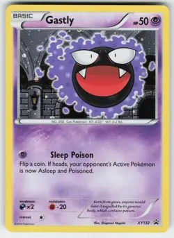 Gastly XY132 Holo Promo XY Promo Pokemon Moderately Played - Image 1