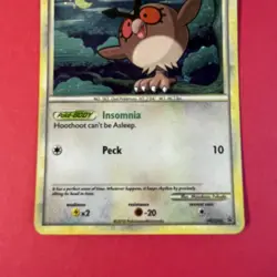 Pokemon Holo HOOTHOOT Card HGSS BLACK STAR PROMO HGSS05 HeartGold SoulSilver - Image 3