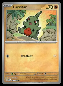 Larvitar 047/131 Master Ball Reverse Holo Prismatic Evolutions Pokemon NM/M - Image 1