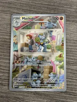 Pokemon TCG Machoke 177/165 SV 151 Illustration Rare Holo EN - Image 1