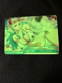 Yamato Full Art Anime One Piece Waifu Trading Card Holofoil Season 3 Glow N Dark - Image 2
