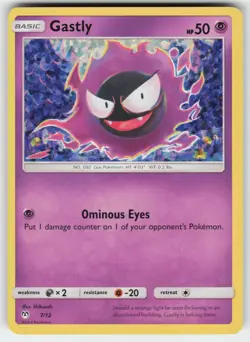 Gastly 007/012 Holo Promo McDonald's Promos 2019 Pokemon Near Mint - Image 1