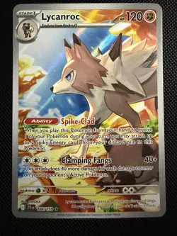 2025 Pokemon Journey Together LYCANROC 166/159 Illustration Rare (NM) - Image 1