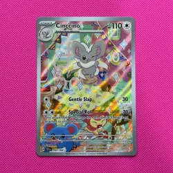Cinccino 183/162 SV05 Temporal Forces Illustration Rare Full Art Holo - Image 1