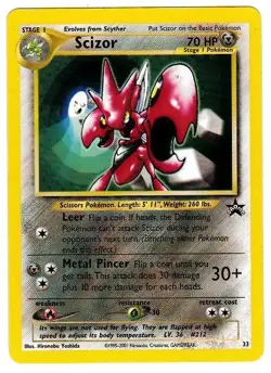 POKEMON SCIZOR BLACK STAR PROMO CARD NO. 33 - Image 1