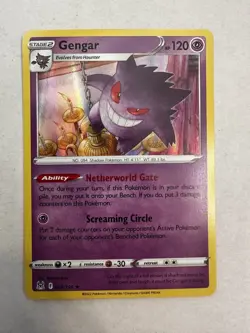 Gengar 66/196 Lost Origin Holo Rare Pokemon Card Pokemon TCG NM or better - Image 1