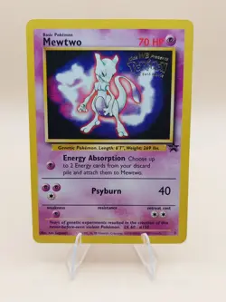 Mewtwo Pokemon Black Star Promo #3 Pokemon Movie WOTC 1999 - Image 1