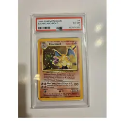 1999 Pokemon Charizard Base Set Holo Rare PSA 6 #4/102 - Image 1