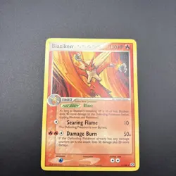 Blaziken Non-Holo Rare 1/106 Pokemon TCG EX Emerald 2005 LP+ EXCELLENT - Image 2