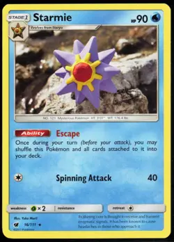 Starmie 16/111 Rare Crimson Invasion Near Mint - Image 1