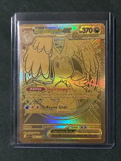 Mega Dragonite Ex 295/217 GOLD HYPER RARE POKEMON ASCENDED HEROES NM - Image 1